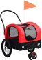 Shumee Cart for Dog for Bike and for Running 2-in-1 Red-black - Dog Bicycle Trailer