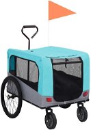 Shumee Trolley for Dog for Bike and for Running 2-in-1 Blue-grey - Dog Bicycle Trailer