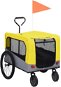 Shumee Cart for Dog for Bike and for Running 2-in-1 Yellow-gray - Dog Bicycle Trailer
