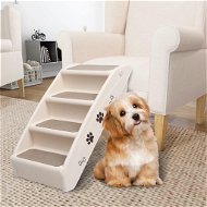 Steps for Dogs Shumee Folding steps for dogs cream 62 × 40 × 49,5 cm - Schůdky pro psy