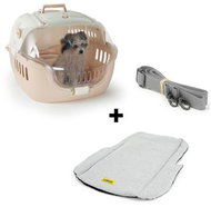 Loboo Bubble Sand pet crate + shoulder strap + mattress for crates - Dog Carriers