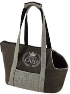 CAZO Premium travel bag for dogs, grey, 30 × 40 × 24 cm - Carrier Bag for Pets