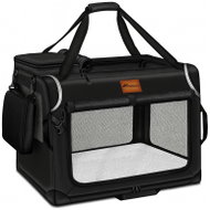 Tresko Dog and cat crate 50 × 34 × 34 cm, black - Dog Carriers