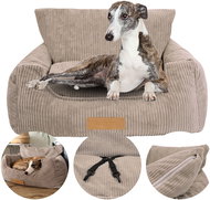 Dogeste Car seat and bed for medium dogs or multiple small dogs beige - Dog Car Seat