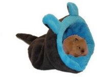Marysa 2-in-1 Mini Mouse for Rodents and Ferrets Dark Grey/Blue - Snuggle Sack