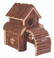 Trixie Natural Living Dřevěný domek dvoupatrový Finn 13 × 20 × 20 cm - Domeček pro hlodavce