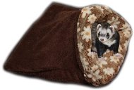 Marysa 3-in-1 for Ferrets Dark Brown/Brown Flowers - Snuggle Sack
