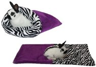 Marysa 3-in-1 for Rodents Purple/Zebra - Snuggle Sack