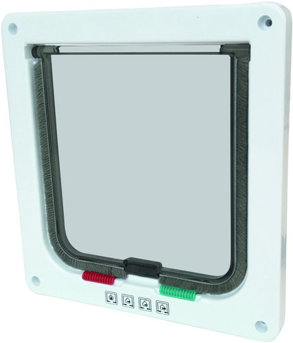 M-Pets DORAS cat door - 4 locking options - white - Cat Door - Main image