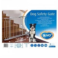 DUVO+ Otevírací kovová zábrana do dveří 74 × 110 × 79 cm - Dvířka pro psy