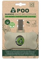 M-Pets POO Bamboo Beige 5.5 × 4.1 × 8.2cm - Dog Poop Bag Dispenser