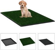 Shumee Toilet for Dogs with Dish and Artificial Grass Green 64 × 51 × 3cm - Dog Toilet
