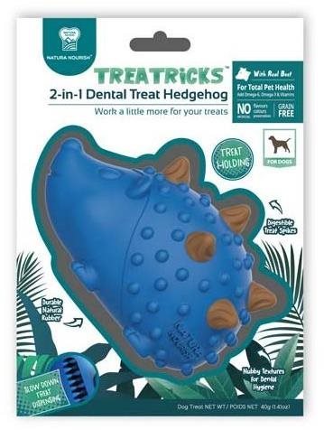 Dental Hedgehog for Cleaning Teeth with 7 pcs Beef Dental Treats for Dogs - Dog Treats - Main image
