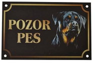 Cobbys Pet Attention Dog Rottweiler 17 × 11cm - Sign