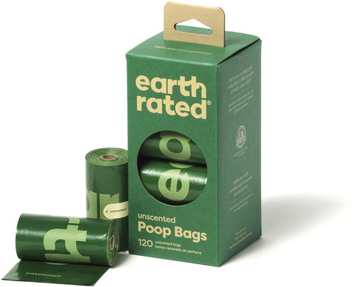 Earth Rated Scentless Dog Poop Bags 8 rolls - Dog Poop Bags - Main image