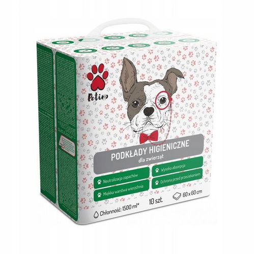 PETINO Hygienické podložky pro zvířata 10 ks 60 × 60 cm - Absorpční podložka - Hlavní obrázek