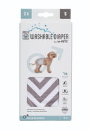 M-Pets Washable Nappies for Male Dogs, Size S, 2-pack - Dog Nappies
