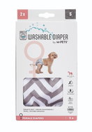 M-Pets Washable Nappies for Female Dogs, Size S, 2-pack - Dog Nappies