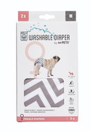 M-Pets Washable Nappies for Female Dogs, Size M, 2-pack - Dog Nappies