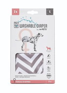 M-Pets Washable Nappies for Female Dogs, Size L, 2-pack - Dog Nappies