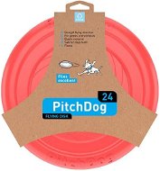 PitchDog Flying Disc for Dogs Pink 24cm - Dog Frisbee