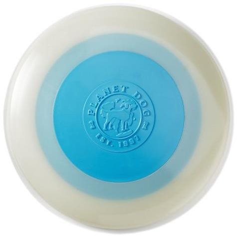 Orbee-Tuff Zoom Flyer Frisbee 25cm Phosphor/Blue - Dog Frisbee - Main image