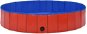 Shumee Bazén skladací červený PVC 160 × 30 cm - Bazén pre psov