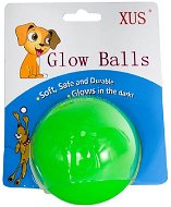 XUS Dog glow ball zelený 8 cm - Hračka pro psy