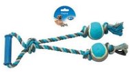 DUVO+ Puller 1 Knot with 2 Tennis Balls 43cm - Dog Toy