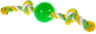 Shone Toy Míček na laně zelený - Hračka pro psy