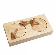 DUVO+ Drevené puzzle na pochúťky CAS 12 × 6 × 2,5 cm - Hračka pre hlodavce