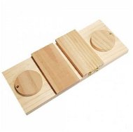 DUVO + Dřevěné puzzle na pochoutky DAN 28 × 12 × 2,5 cm - Hračka pro hlodavce
