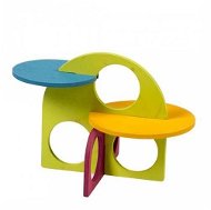 DUVO+ Farebná drevená hračka pre hlodavce 14 × 11 cm - Hračka pre hlodavce