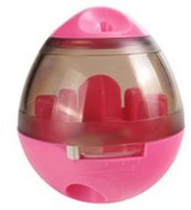 EzPets2U Leaky Ball Toy Egg for Treats Pink 11,7 × 10cm - Dog Toy