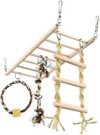 Trixie Hanging Ladder with Dumbbell and Ring - Climbing Frame for Rodents