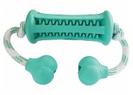 Trixie Hiphop Curler Mint with Rope 34cm - Dog Toy