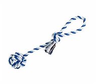 Trixie Hiphop Tug of War Ball Blue and White - Dog Toy