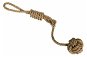 Trixie Hiphop Throwing Rope with Ball Natural Jute 43cm 120g - Dog Toy