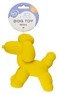 DUVO+ Balónové zvieratko Pudlík latex žltý 14 × 6 × 12,5 cm - Hračka pre psov