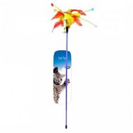 DUVO+ Hracia tyč s perím 62 × 3 × 1,5 cm - Hračka pre mačky