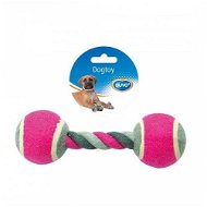 DUVO+ Tug-of-war rope 2 knots and tennis balls 18 cm - Dog Toy