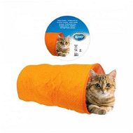 DUVO+ Mačací tunel oranžový 50 × 25 × 25 cm - Hračka pre mačky