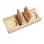 DUVO+ Drevené puzzle na pochúťky Edd 18 × 7 × 2,5 cm - Hračka pre hlodavce