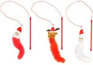 Flamingo Vánoční hračka sněhulák/ santa/ sob mix motivů - Hračka pro kočky