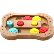 Shone Hlavolam pre psíkov drevená kosť - Interaktívna hračka pre psov