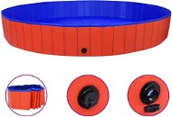 Shumee Skládací bazén pro psy červený PVC 300 × 40 cm - Bazén pro psy