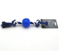 Shone Toy Míček na laně modrý - Hračka pro psy