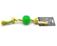 Shone Toy Loptička na lane zelená - Hračka pre psov