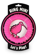 Kiwi Walker Mini TPR Foam Throwing and Swimming Ring Pink 13cm - Dog Toy