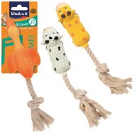 Vitakraft Toy Farmtrio latex with rope 21 cm - Dog Toy